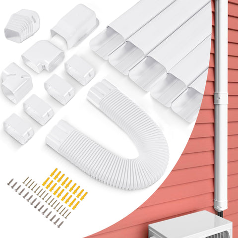 LyPrem line cover straight wall pieces for a tidy exterior installation.