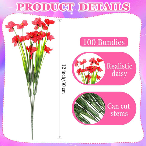 Lyrow faux violet flowers 14x9 inch bundle for versatile arrangements
