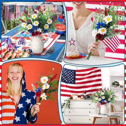 Lyrow versatile centerpiece for 4th of July and Memorial Day.