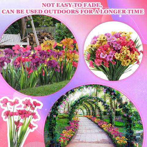 Lyrow UV-resistant artificial violets retain color in sunlight for outdoor spaces