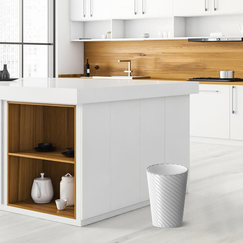 Lysam fits tight spaces between vanity and toilet with ease.