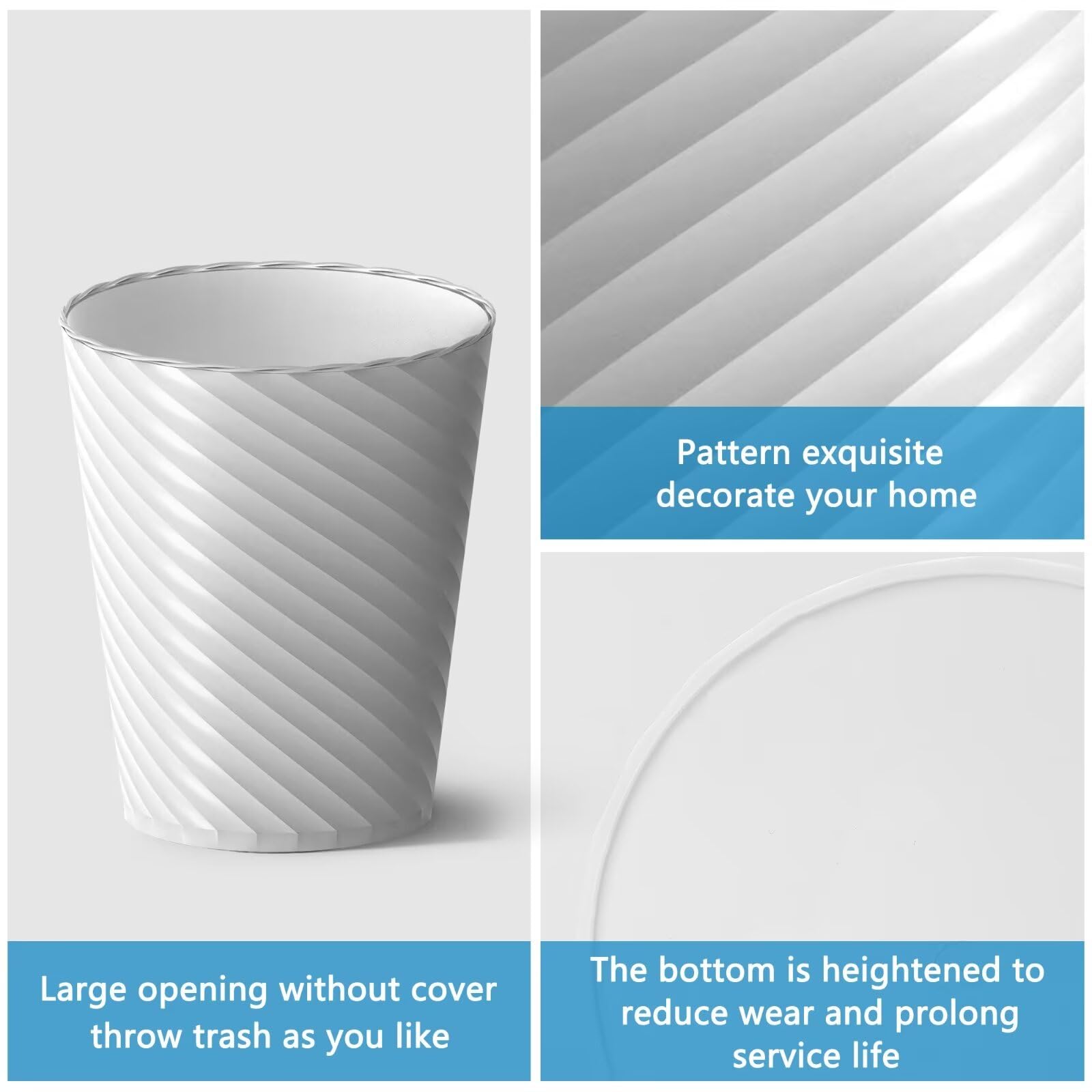 Lysam trash can with decorative vase-like appearance for stylish spaces.