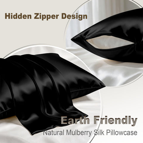 LYSHIN mulberry silk pillowcase showing glossy craft and premium feel