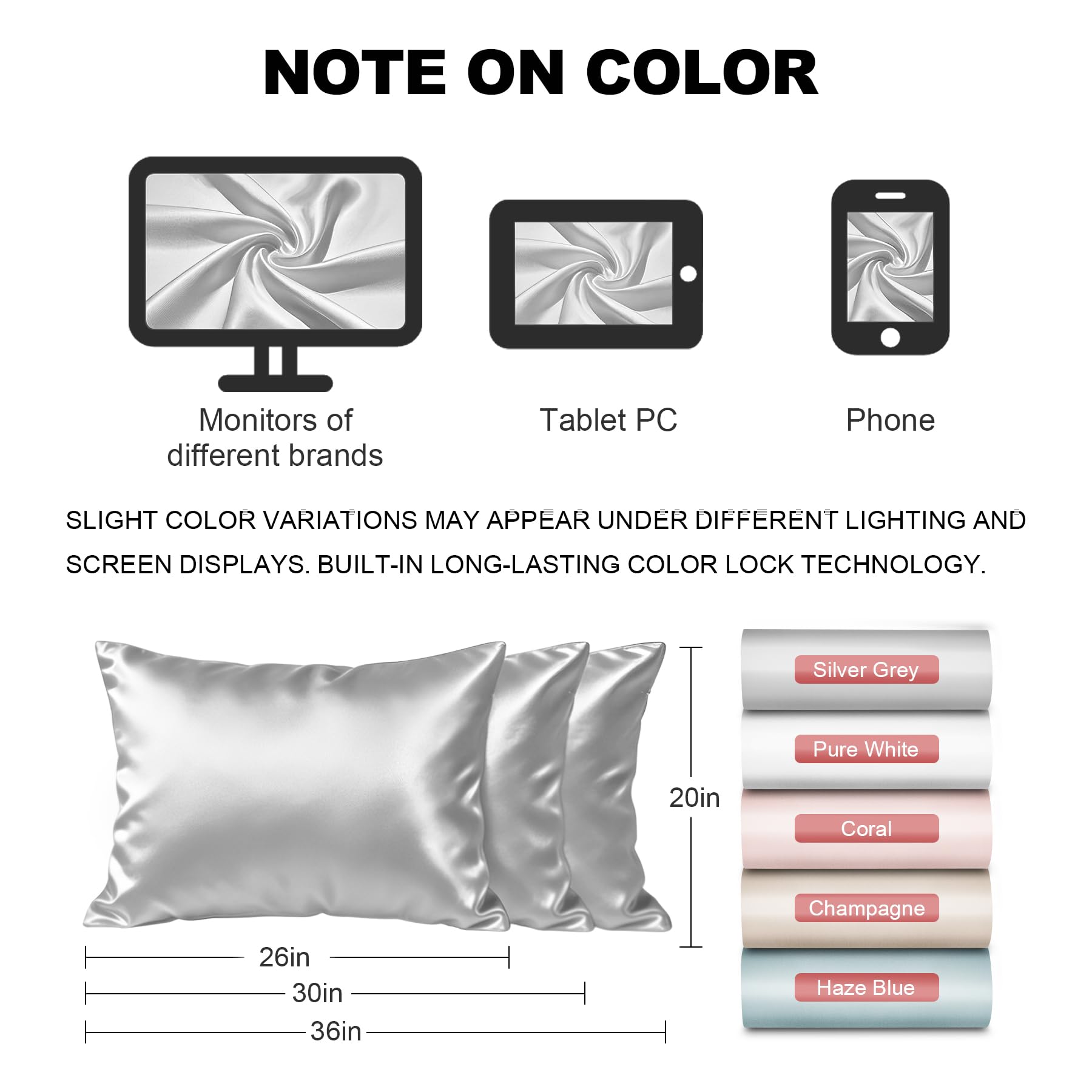 LYSHIN mulberry silk pillowcase supports gentle hair care and reduced friction.