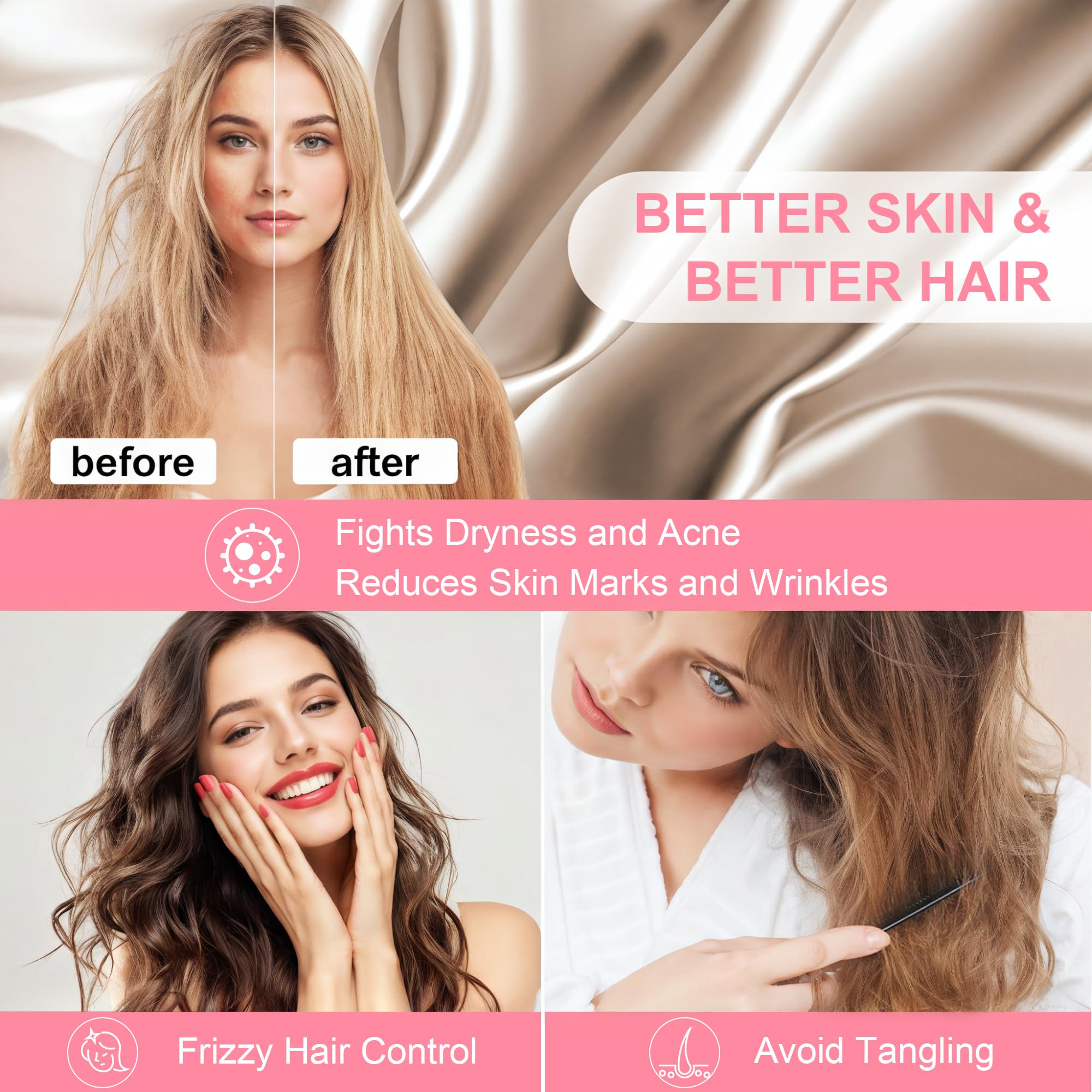 LYSHIN hair and skin friendly surface reduces friction for smoother mornings