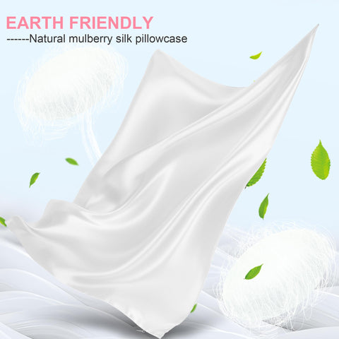 LYSHIN silk pillow case showcases mulberry silk texture for smoother skin and hair.