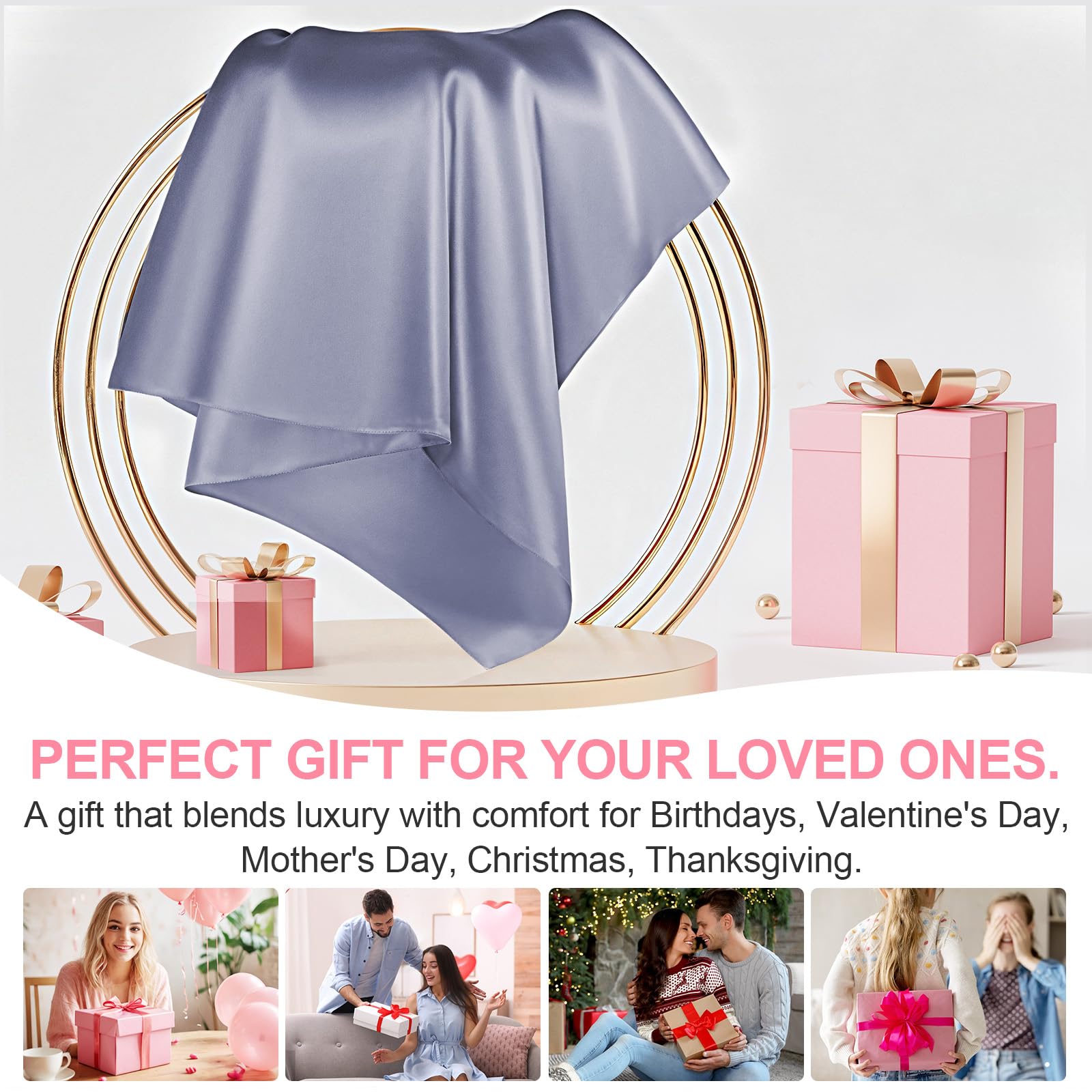 LYSHIN silk pillowcase gloss and drape illustrate luxury sleep surface.