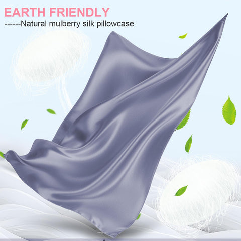 LYSHIN silk pillowcase with hidden zipper detail for a secure, tidy fit.
