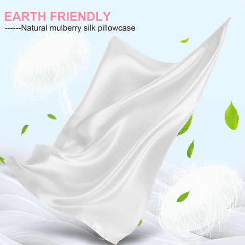 LYSHIN two-pack silk pillowcases close-up fabric detail for smooth skin