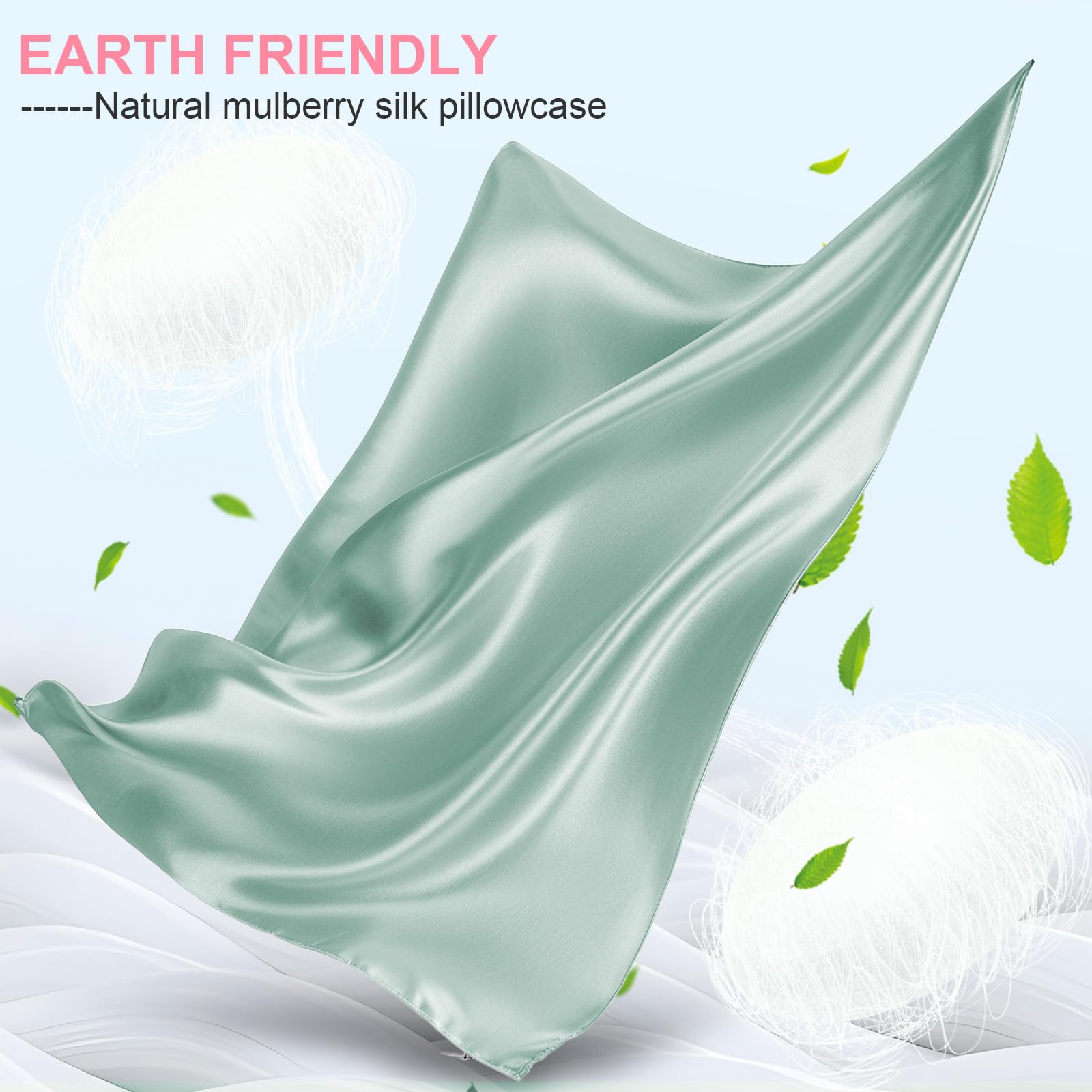 LYSHIN Silk Pillowcase 2-pack offers easy refresh and soft, breathable nights.