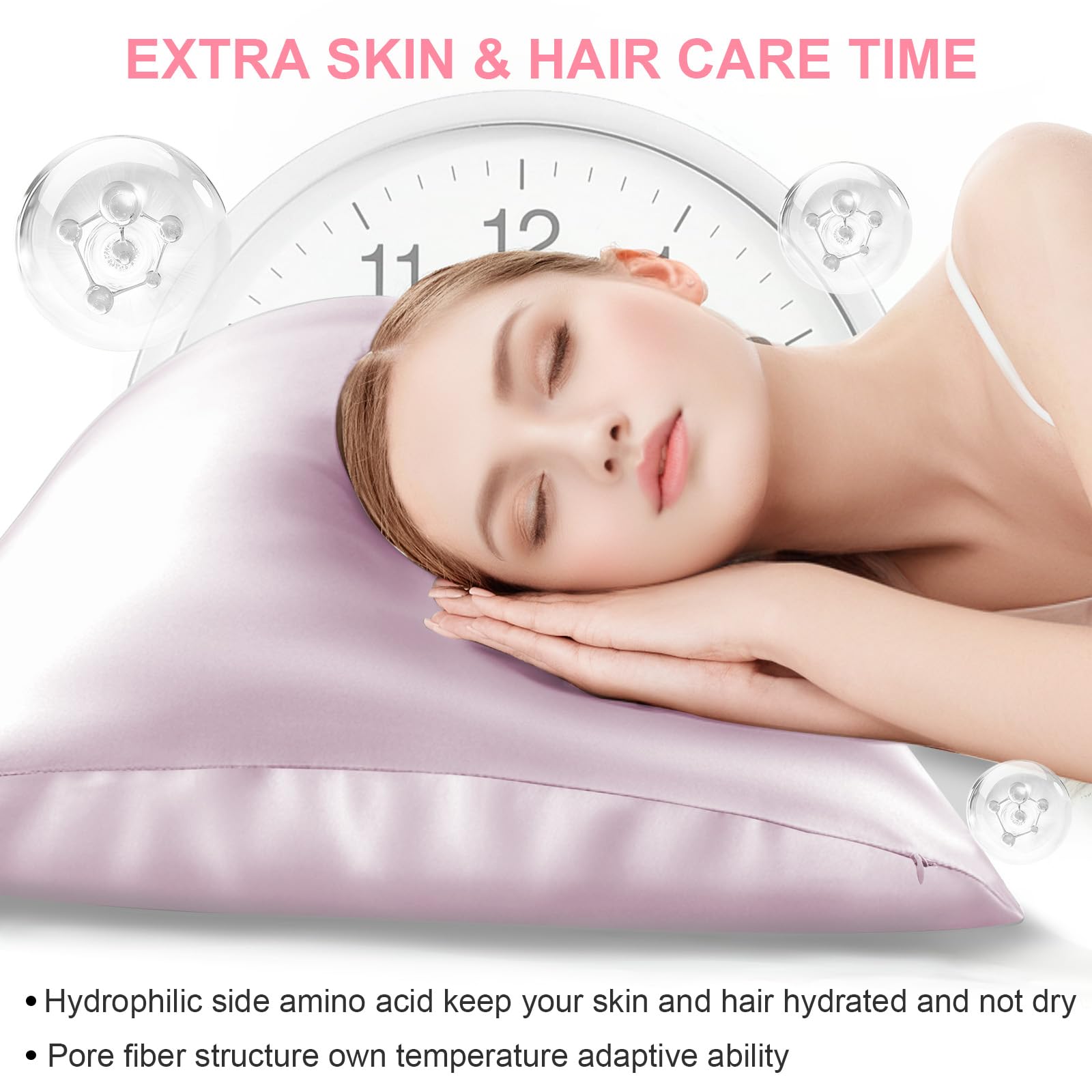 LYSHIN cooling silk pillowcase illustrating thermoregulation for comfortable nights