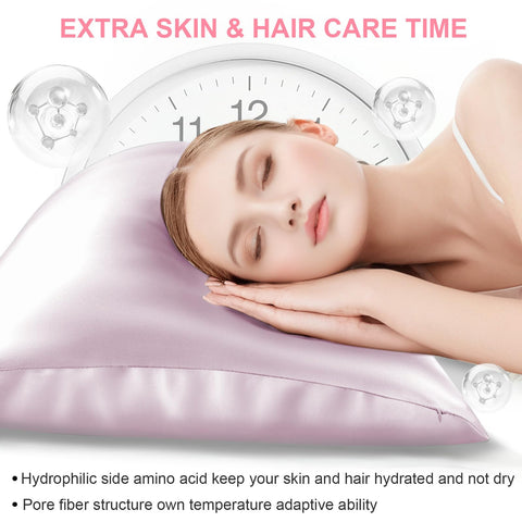LYSHIN cooling silk pillowcase illustrating thermoregulation for comfortable nights
