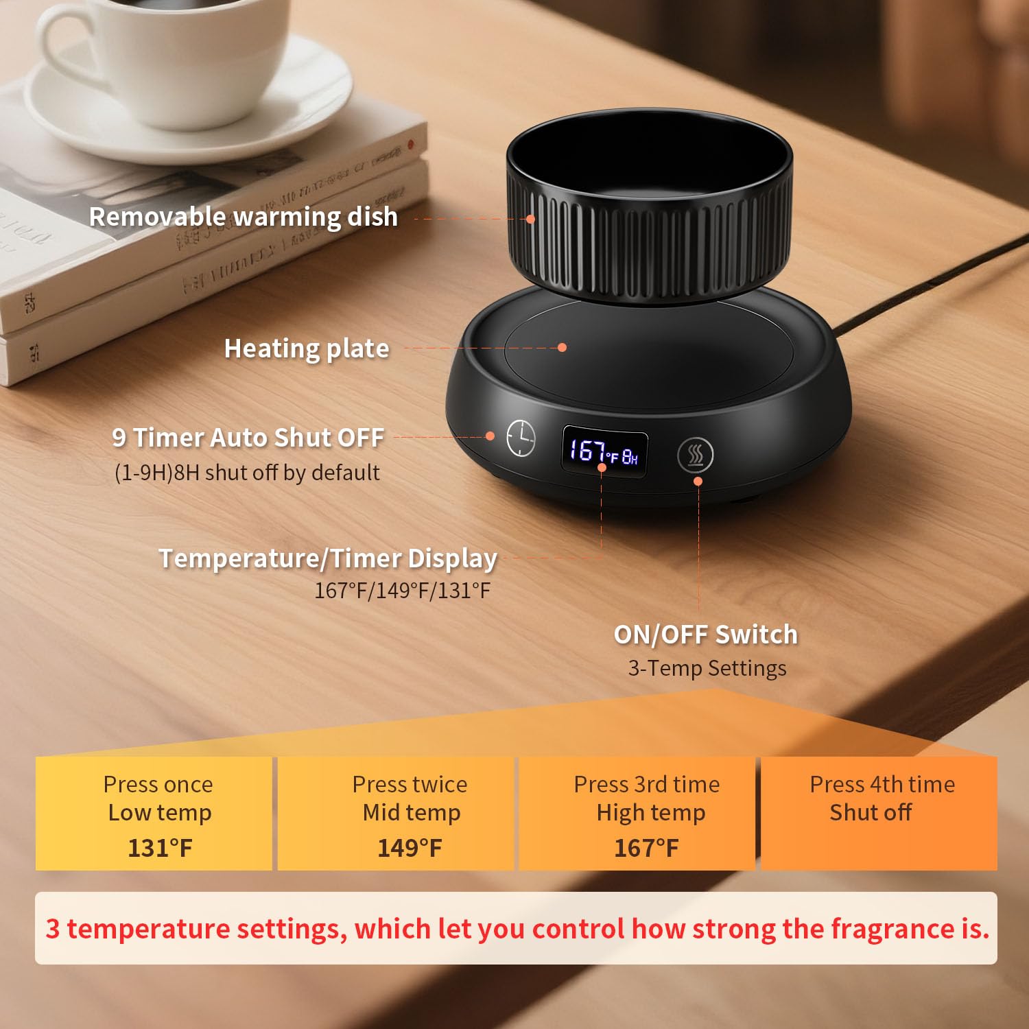 Lyty wax warmer ideal for office use to scent spaces.