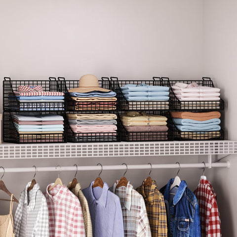 Lyuwanxian baskets on shelf organizing closet