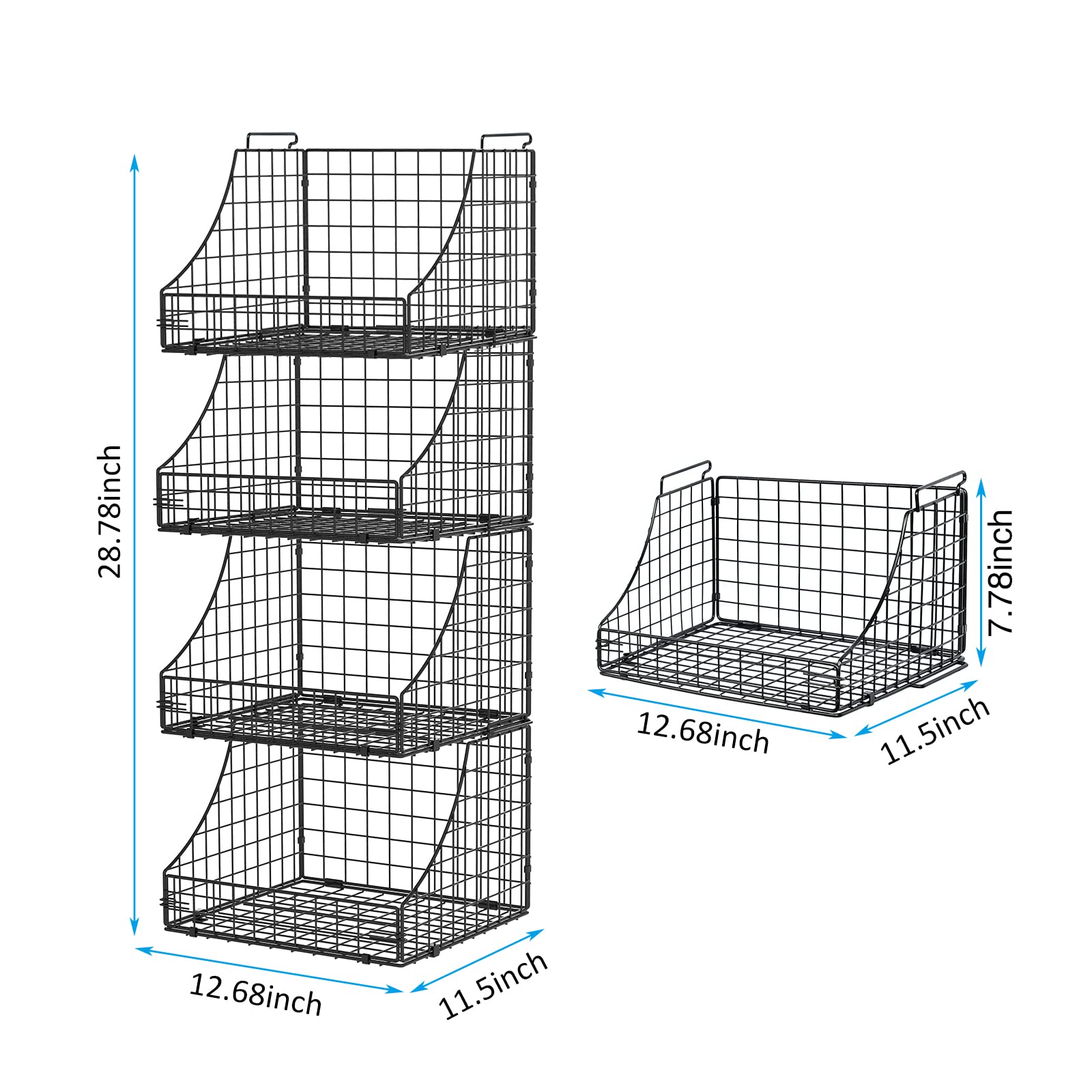 Lyuwanxian portable foldable baskets for versatile use