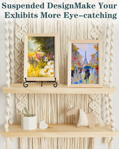 Lzerking book and postcard display stand supports treasured items upright.