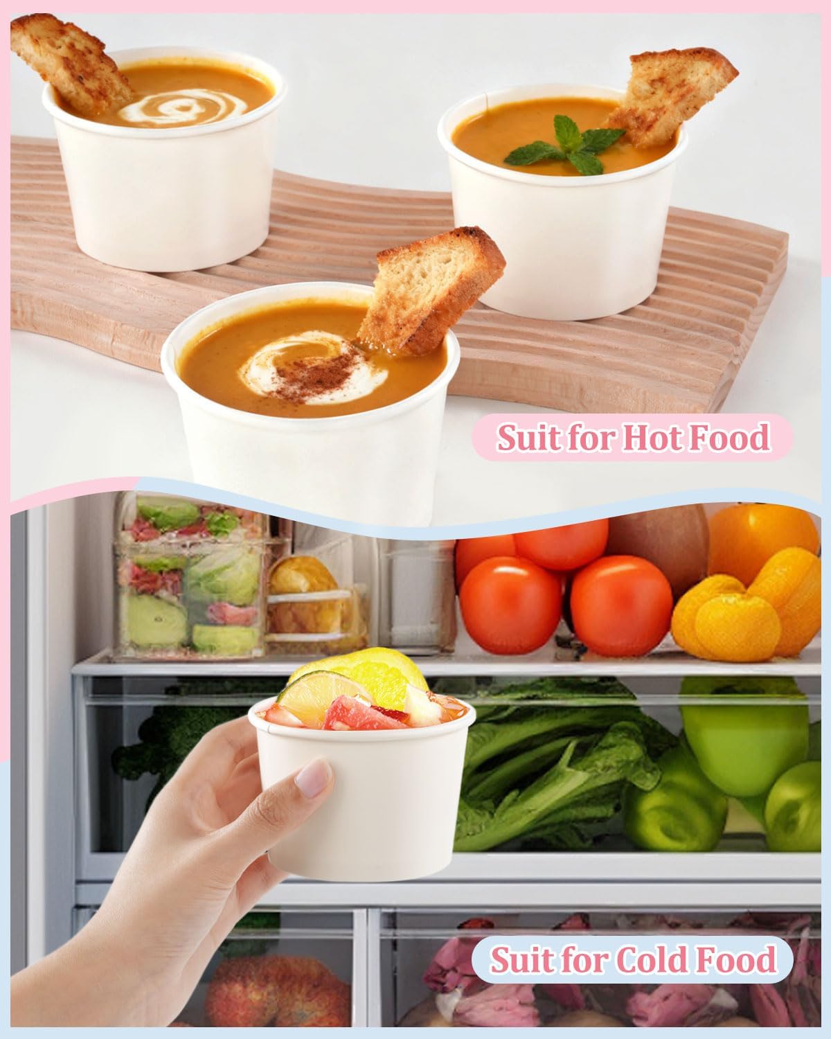 Lzerking disposable cups for sundaes with quick cleanup
