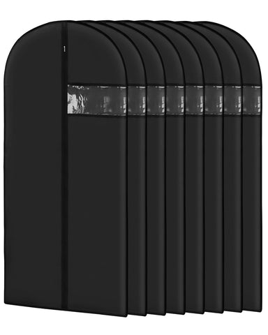 Lzerking garment bag with a 43-inch clear window for quick visibility.