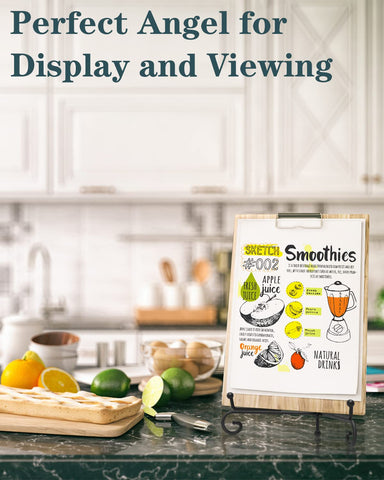 Lzerking picture frame and artwork display stand keeps items neatly presented.
