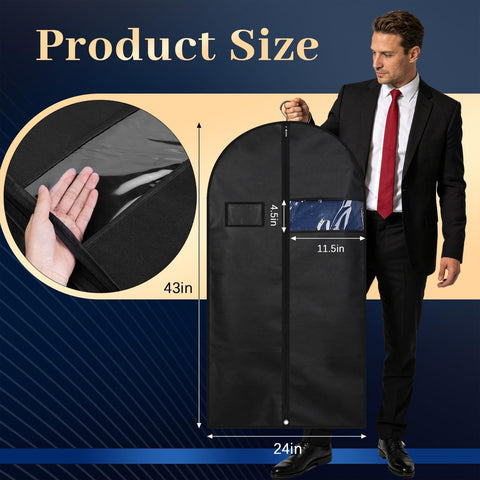 Lzerking garment bag reinforced metal bottom buckles guard against deformation in transit.