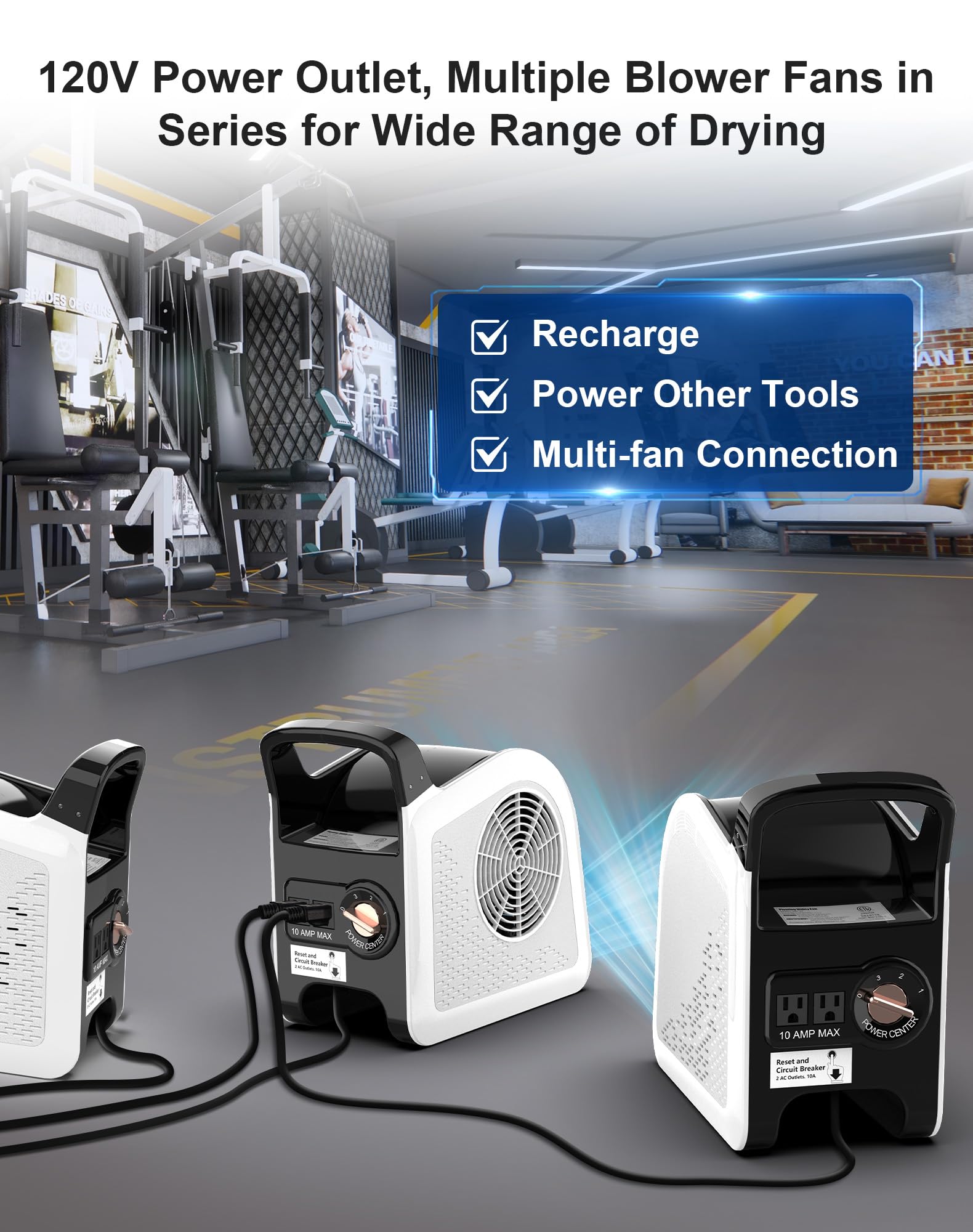 LZLXXLZL Air Mover in kitchen area for improved air circulation