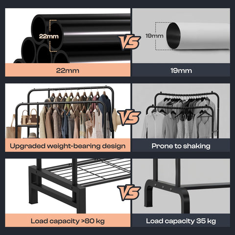 LZNIOZ rack featuring four hooks for hats and small accessories.