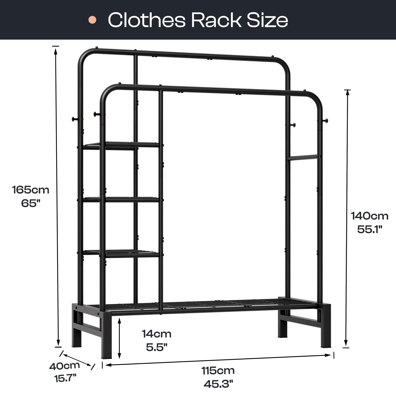 LZNIOZ reinforced base provides stable support for heavier garments.