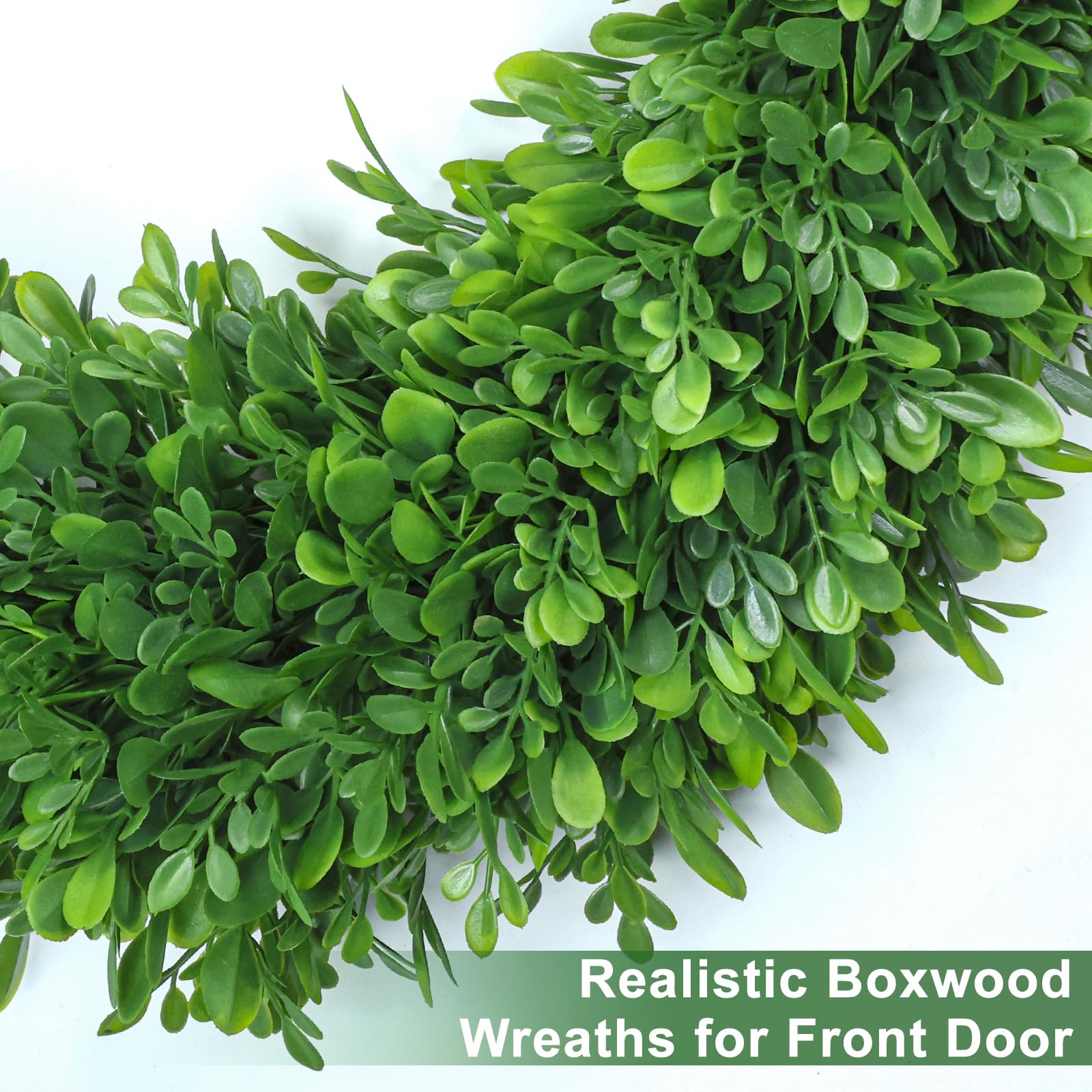 LZNPA boxwood wreath suitable for indoor and outdoor spaces for versatile decor