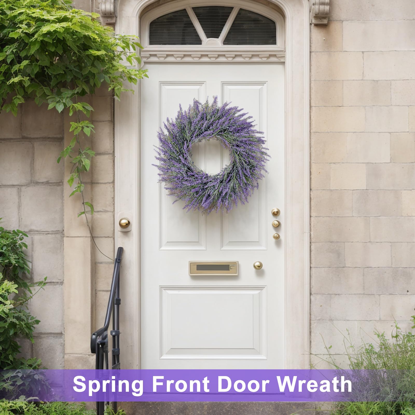 LZNPA grapevine lavender wreath showcases crafted weave and natural tones.
