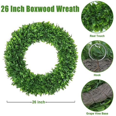 LZNPA summer front door wreath decor accent for seasonal curb appeal