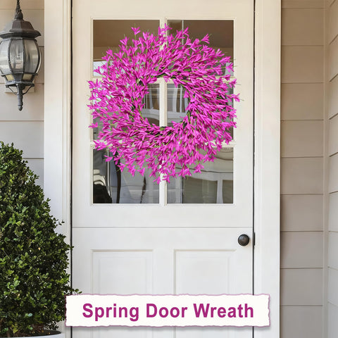LZNPA 26-inch wreath displayed on wall or door for a bold focal point.