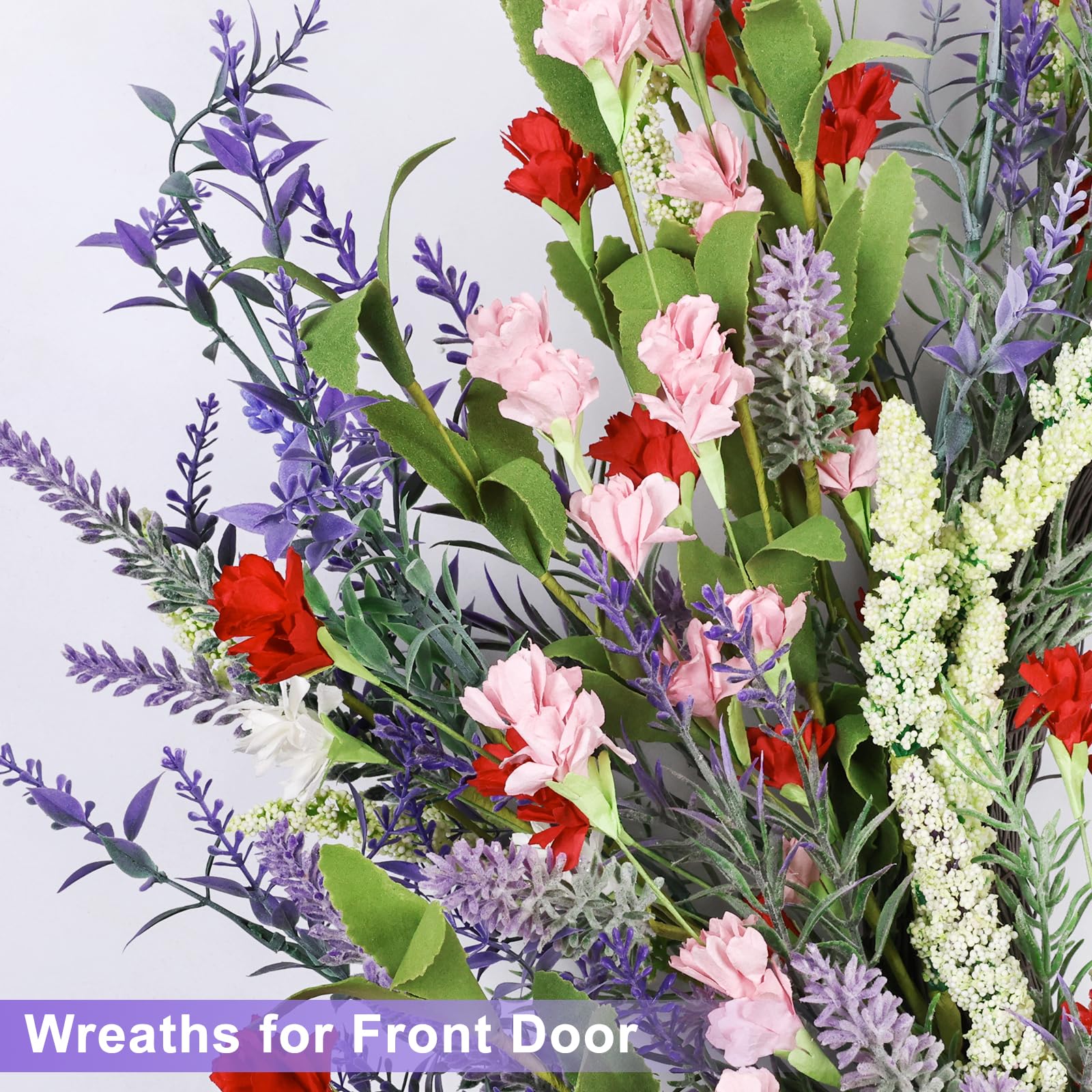 LZNPA lavender wreath for dining room enhancing table side ambiance