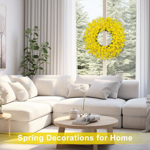 LZNPA year-round wreath for front door, indoors or outdoors.