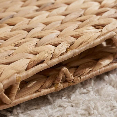 M4DECOR water hyacinth basket weave detail, natural texture adds warmth.