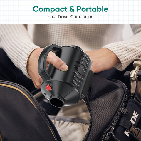 MAACLOUD electric air pump portable design enables easy transport.