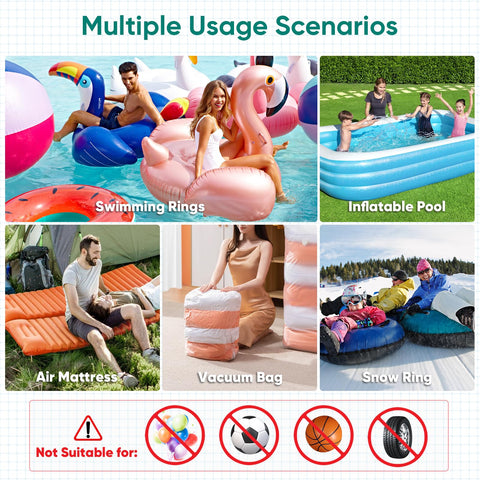 MAACLOUD electric air pump quiet operation minimizes noise during use.