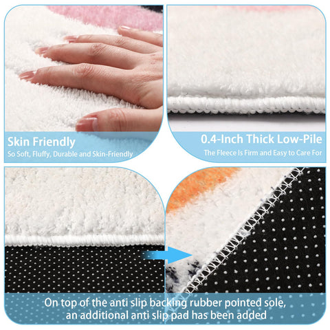 Maasechs soft fluffy classroom rug ideal for reading and play activities.