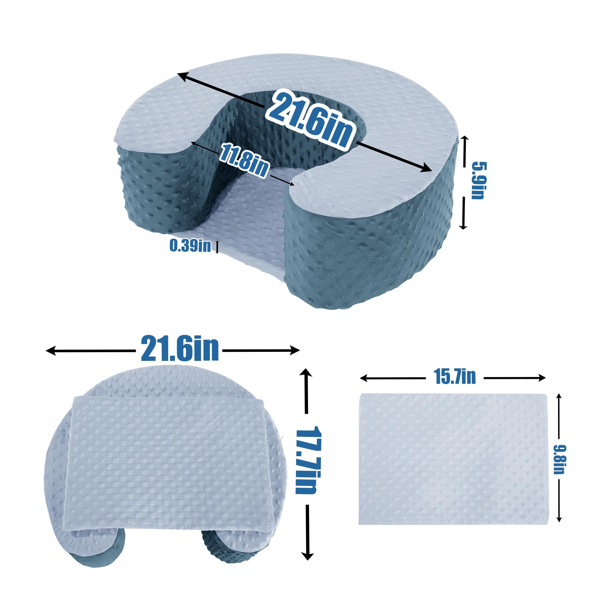 MABOZOO activity seat cushion side view shows soft high-density foam for comfortable seating.