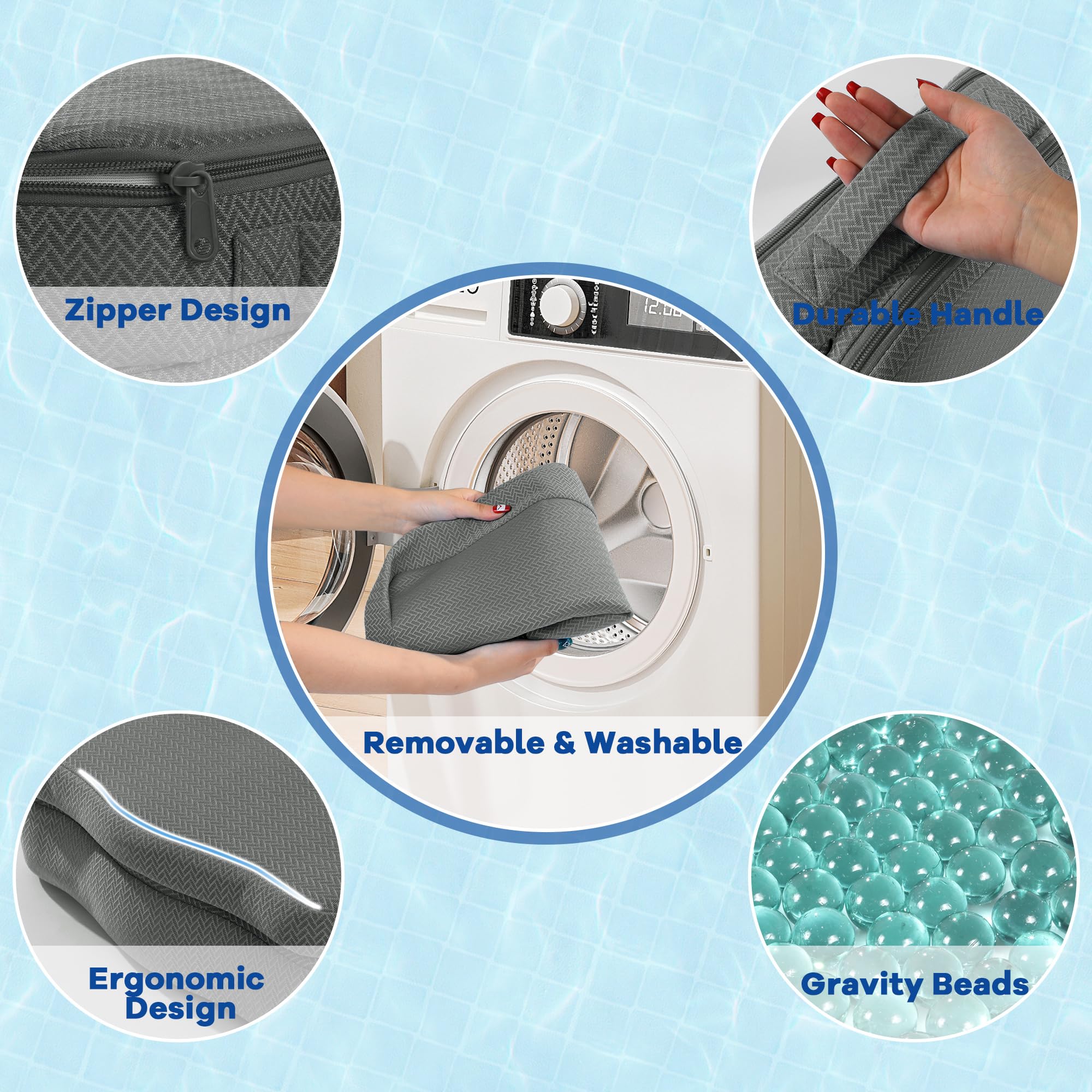 MABOZOO booster seat showing quick-dry 3D mesh material for fast drying after use