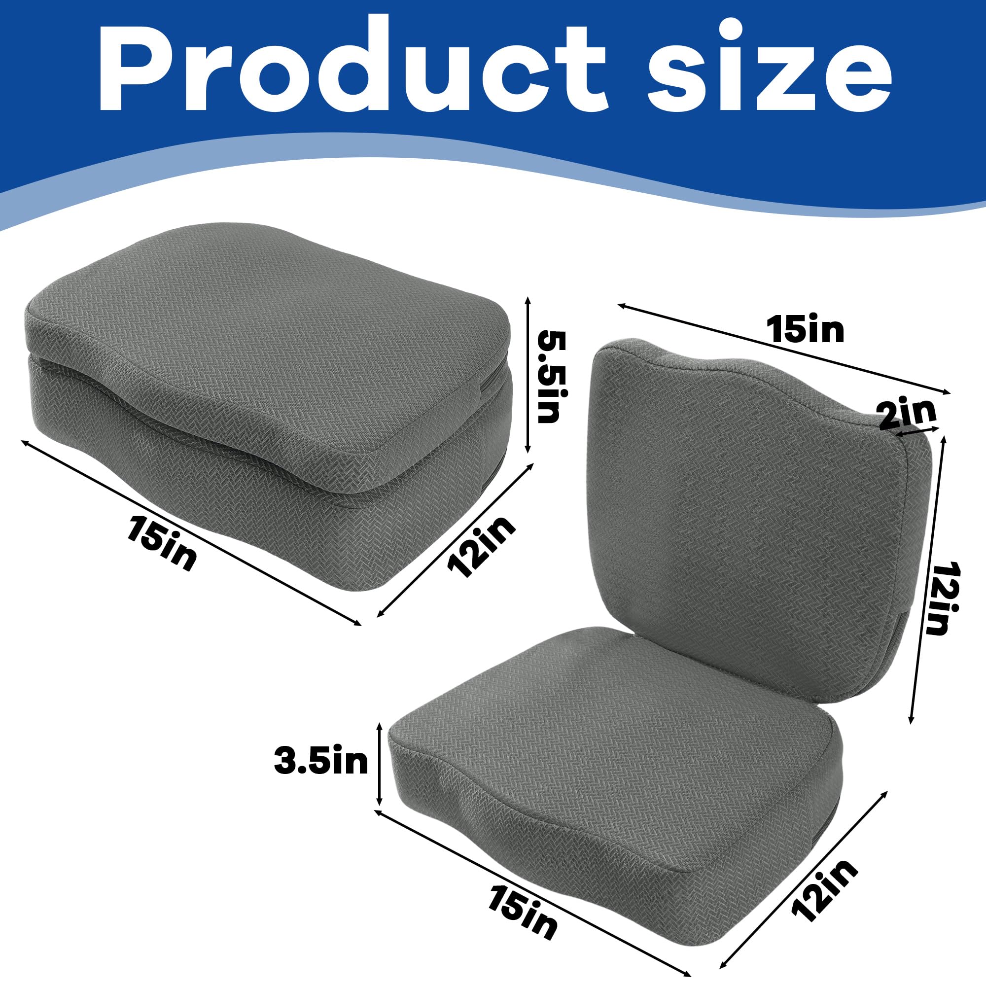 MABOZOO hot tub booster seat removable cover with zipper for easy machine washing