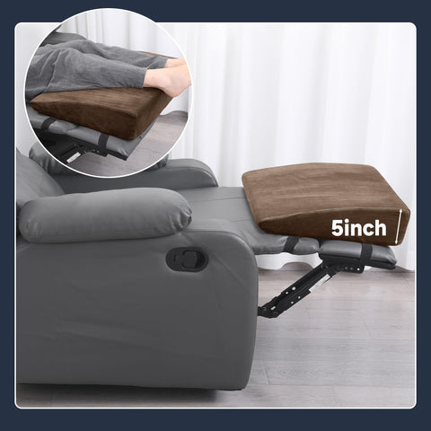 MABOZOO recliner foot rest with non-slip straps keeps cushion secure during lounging.