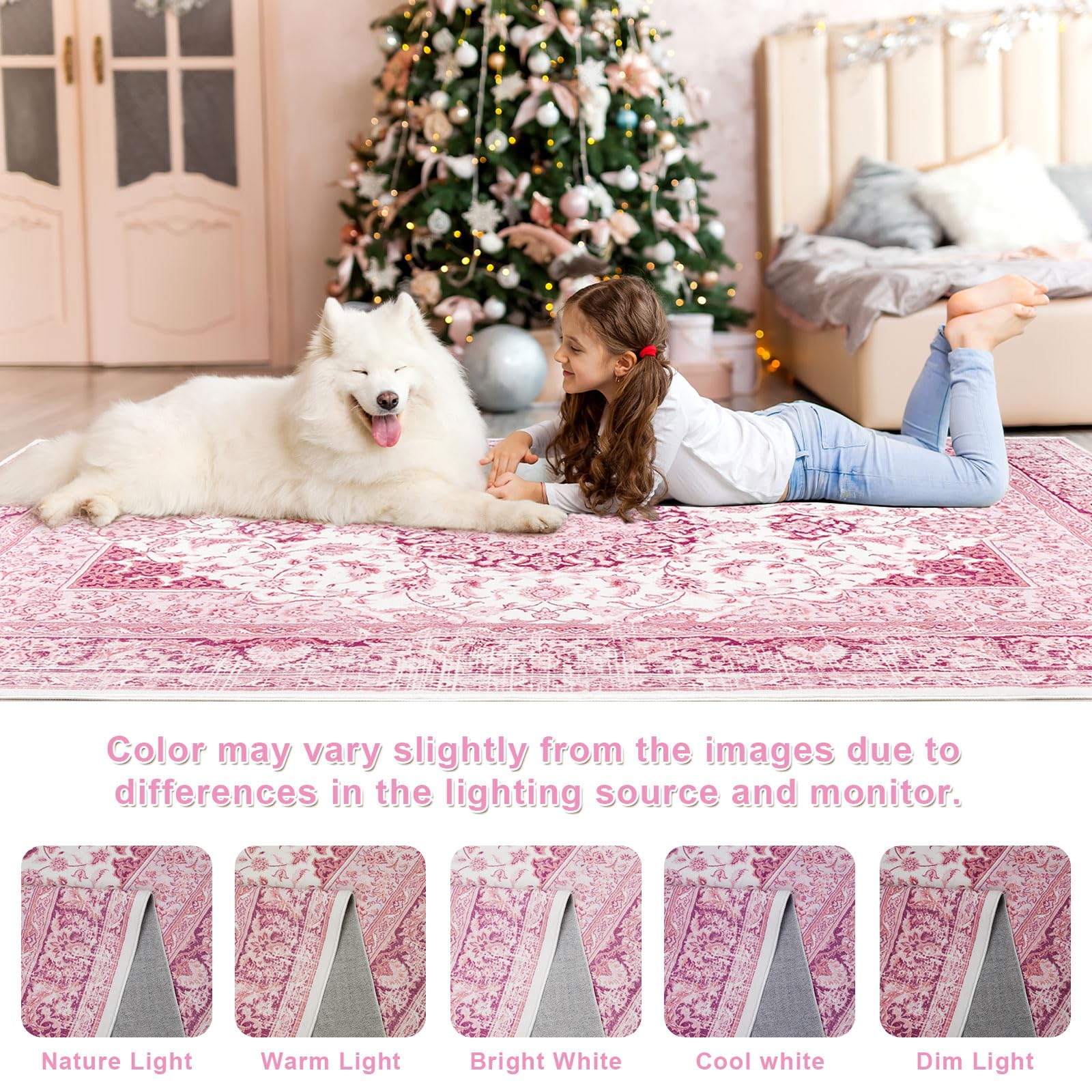 Macgace low-pile rug blends durability with cozy comfort.