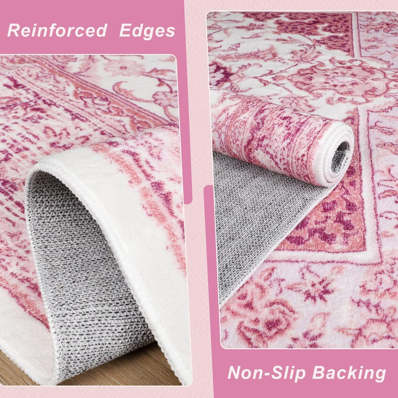 Macgace machine-washable rug 5x7 simplifies cleanup after spills.