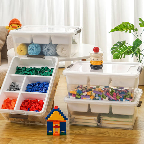 MACOPRO 17 QT storage box for toy organization keeps play areas tidy.