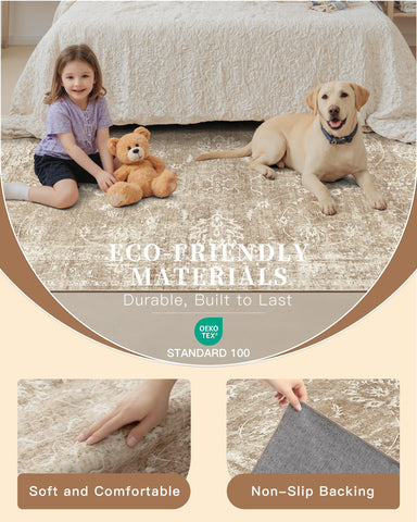 Madane foldable rug designed for compact storage when not in use.