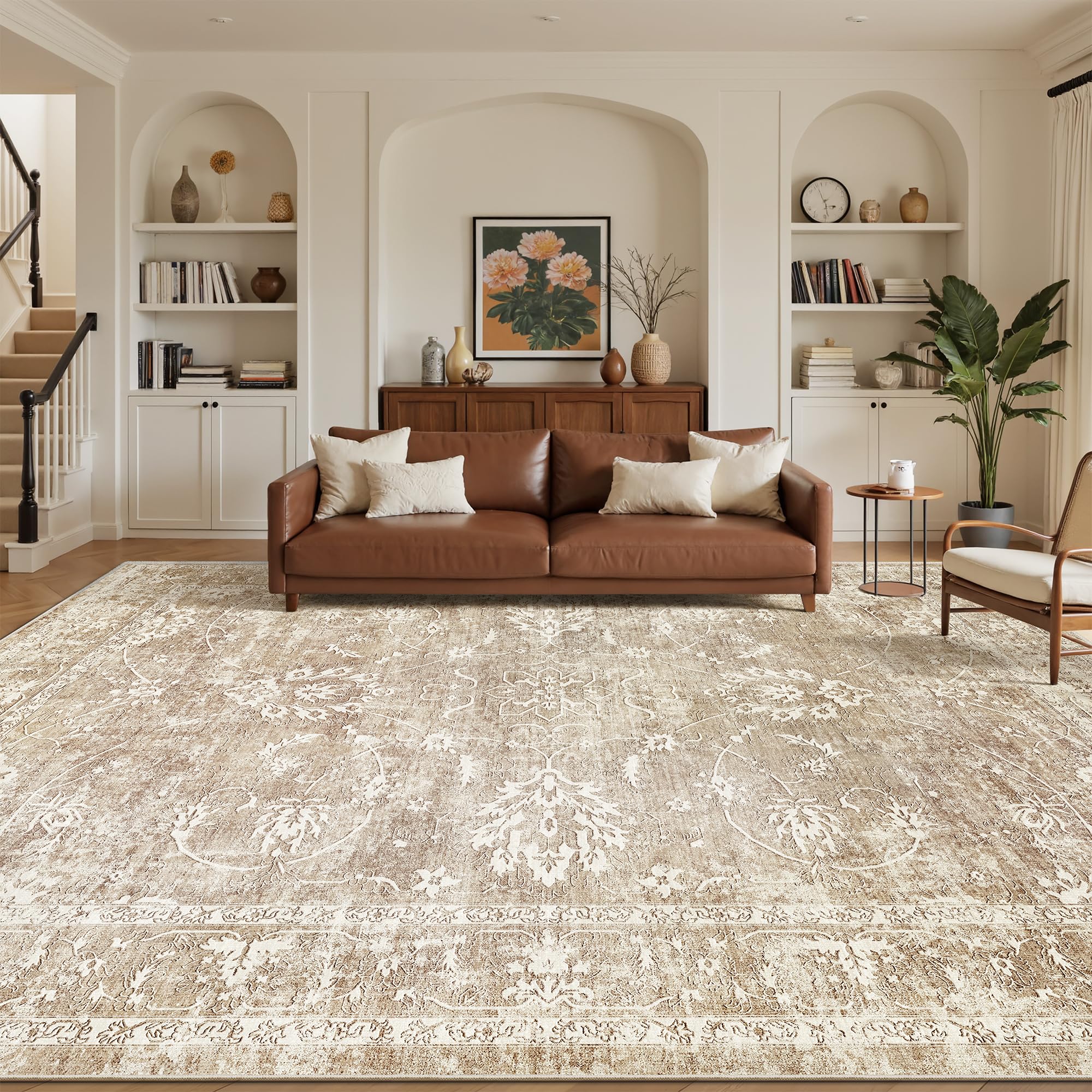 Madane machine-washable rug for easy at-home cleaning.