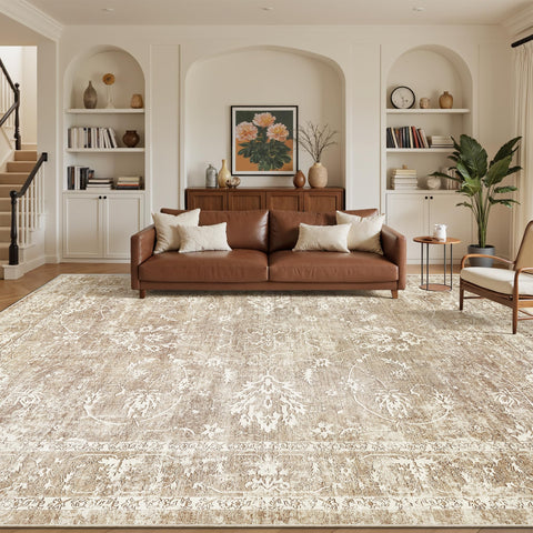 Madane machine-washable rug for easy at-home cleaning.