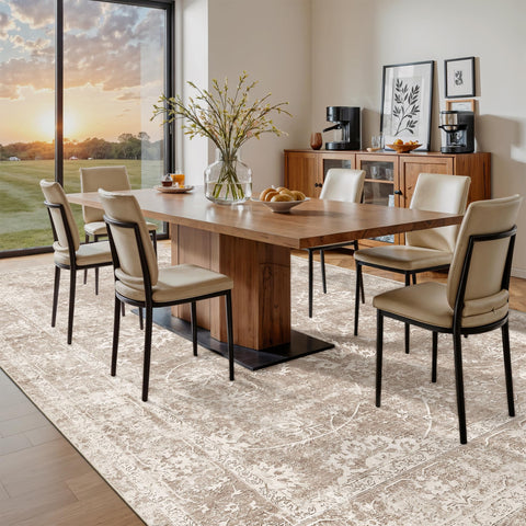 Madane non-slip backing rug stays put on various floors