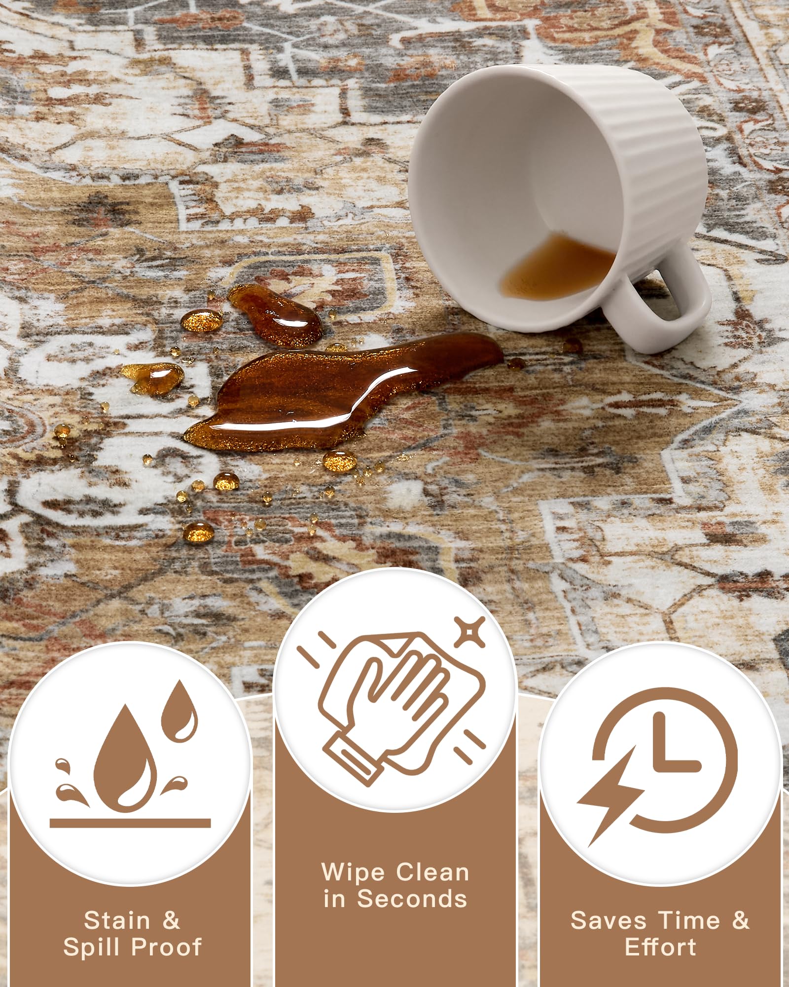 Madane kitchen runner provides durable underfoot grip