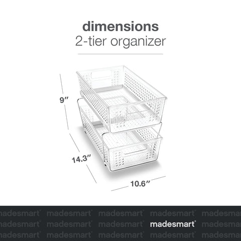 Madesmart BPA-free design, durable and easy to assemble, fits many spaces.